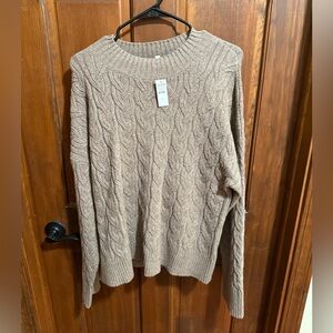 Ann Taylor Haven Cotton Blend Sweater Size L - NWT